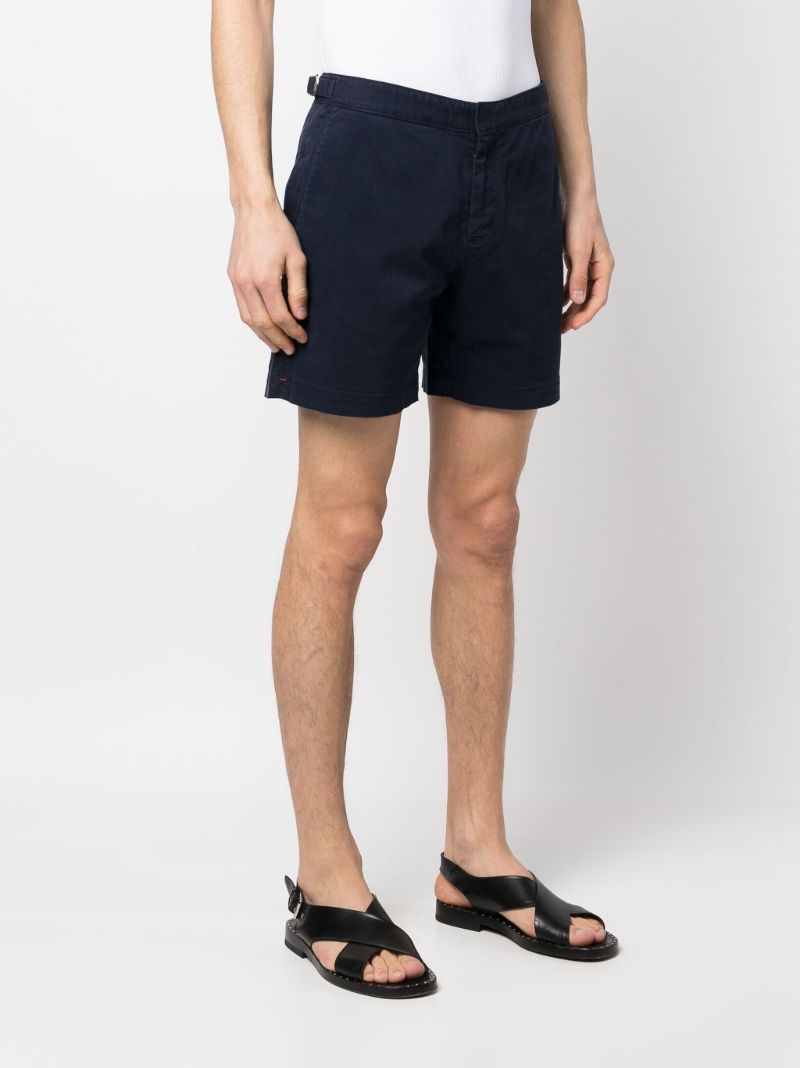 Blue Bulldog Stretch-cotton Shorts