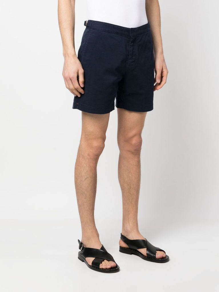 Blue Bulldog Stretch-cotton Shorts