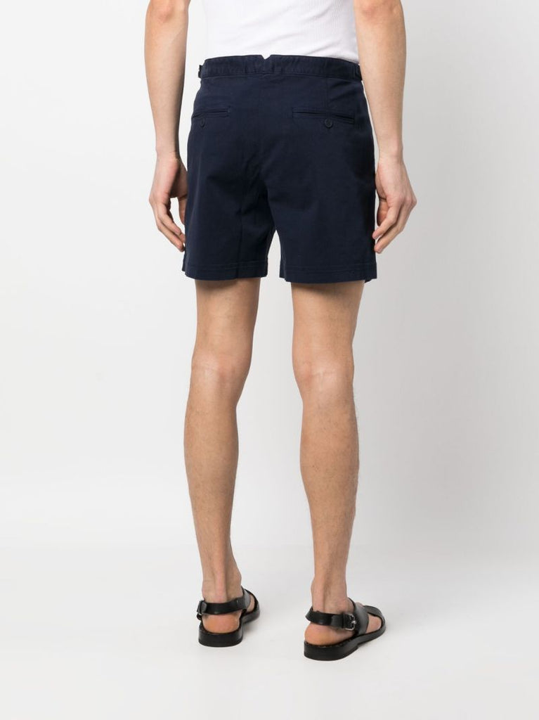 Blue Bulldog Stretch-cotton Shorts
