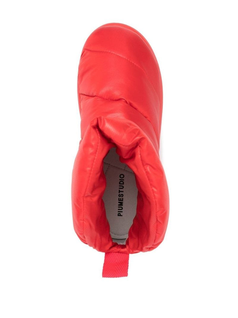 Red Luna Padded Ankle Boots