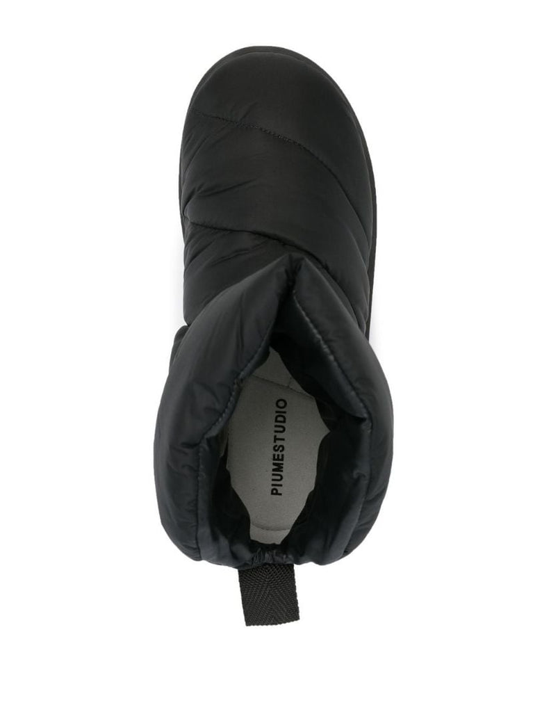 Black Luna Padded Ankle Boots