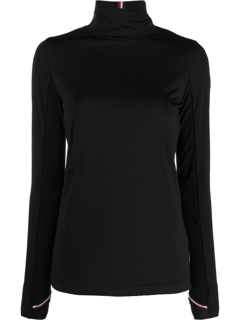 Black Ski Base Layer Top
