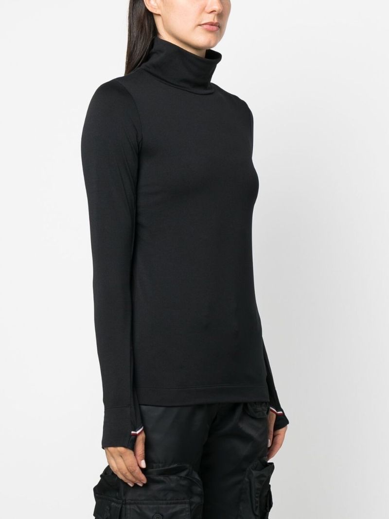Black Ski Base Layer Top