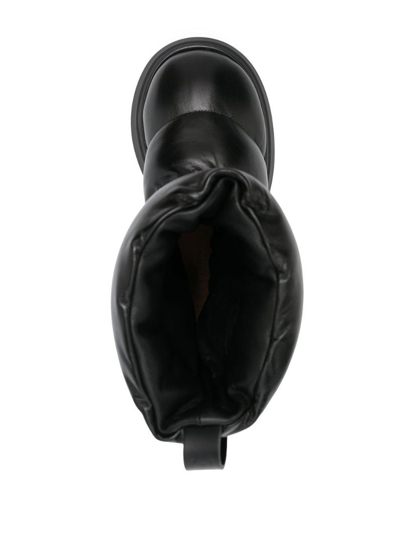 Black Padded Ankle Boots