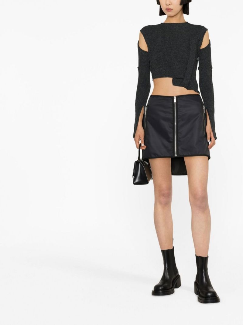 Black Ex-ray Mini Skirt