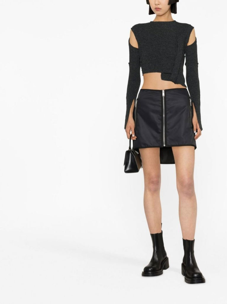 Black Ex-ray Mini Skirt
