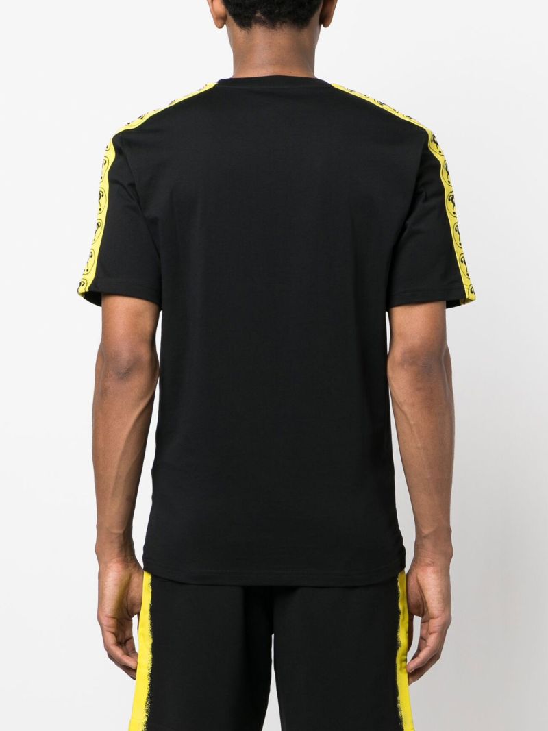 Black Dqm Logo Print Cotton T-shirt