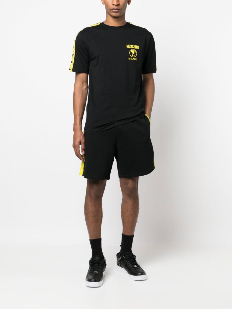 Black Dqm Logo Print Cotton T-shirt
