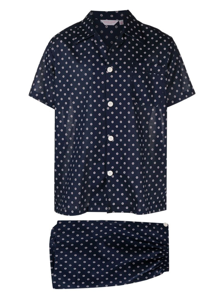 Blue Nelson Floral Print Pyjamas