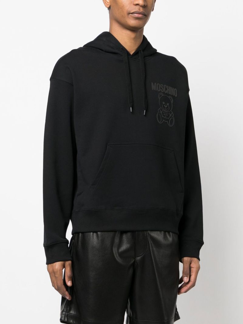 Black Teddy Bear Cotton Hoodie