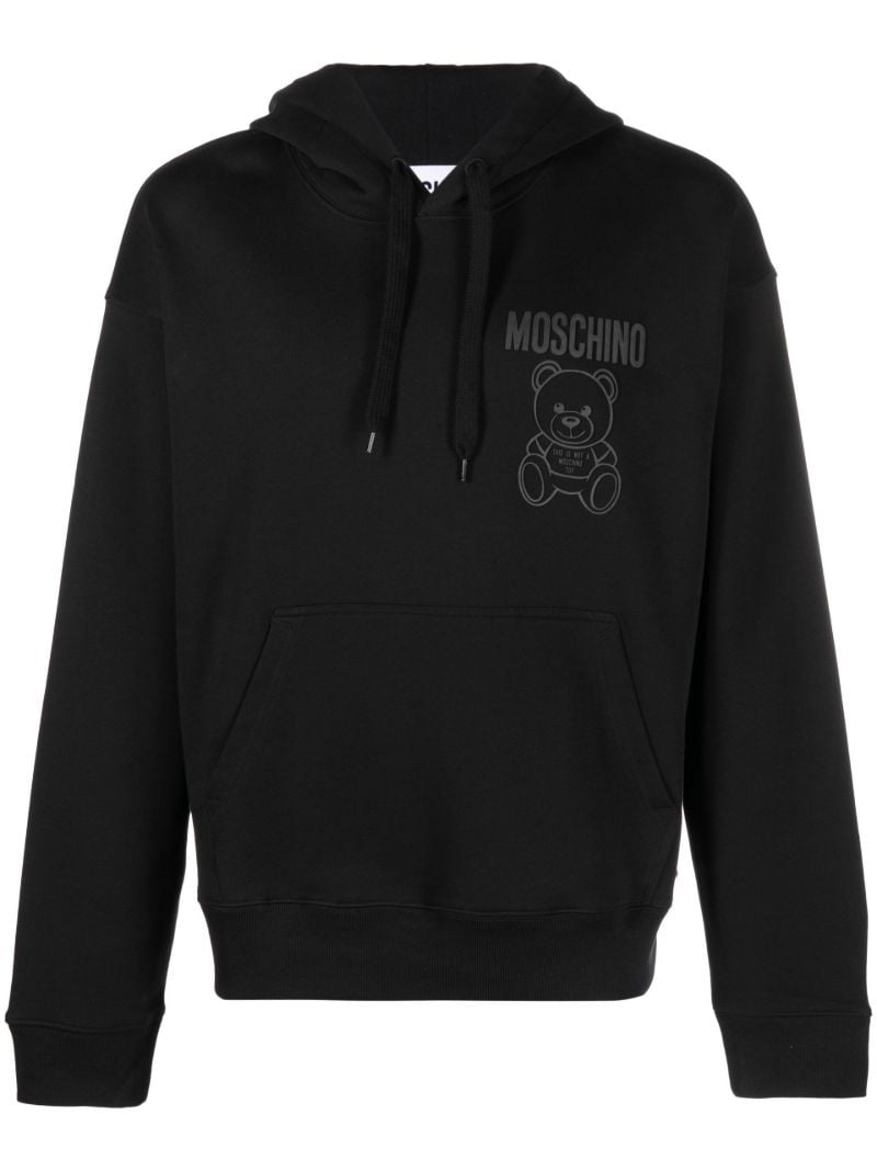 Black Teddy Bear Cotton Hoodie