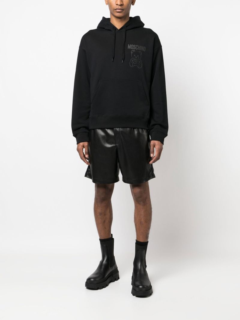 Black Teddy Bear Cotton Hoodie