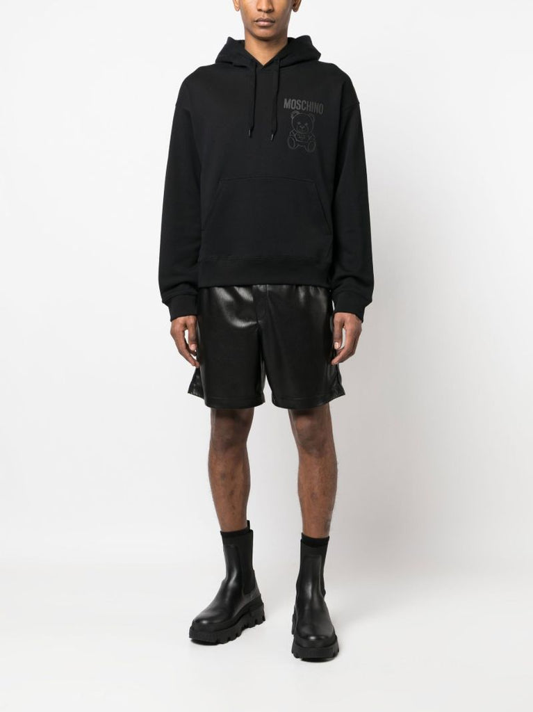 Black Teddy Bear Cotton Hoodie