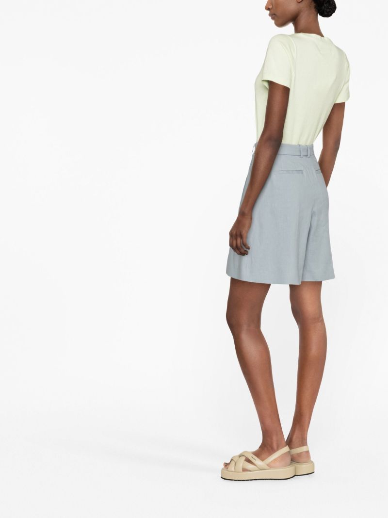 Blue Tailored Shorts