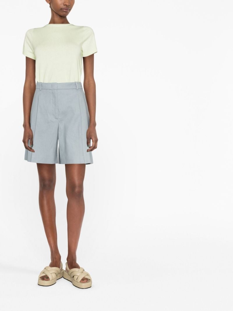 Blue Tailored Shorts