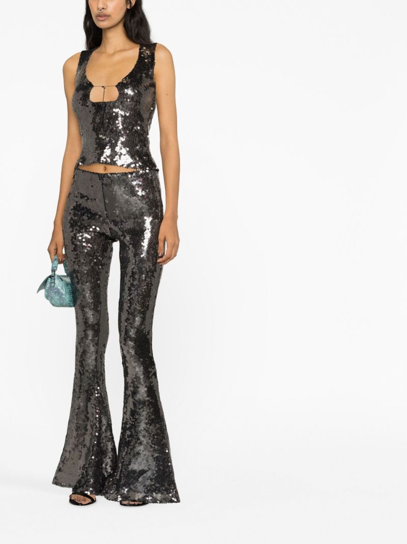 Grey Solaria Sequinned Top