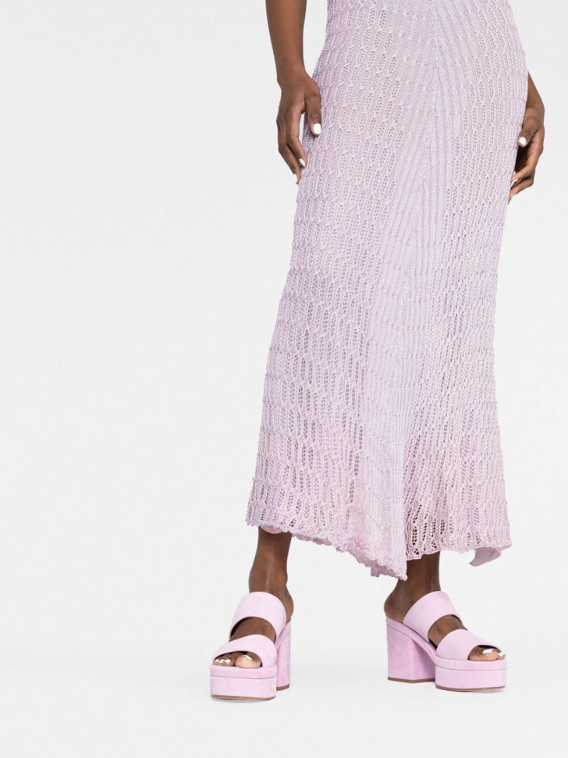 Purple Honeycomb Tube Dress
