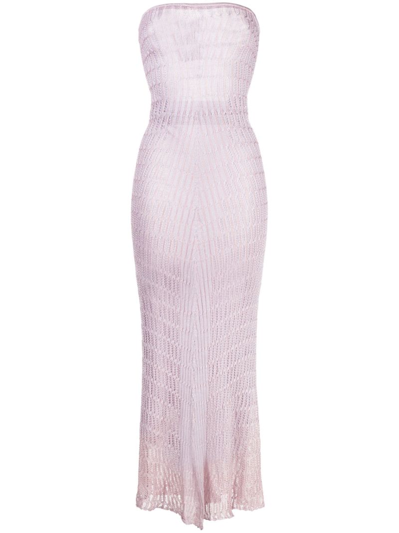 Purple Honeycomb Tube Dress