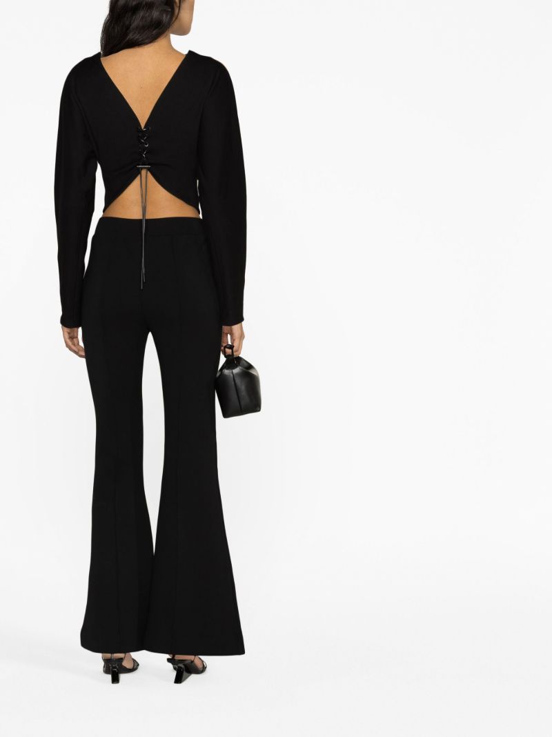 Black Flared Trousers