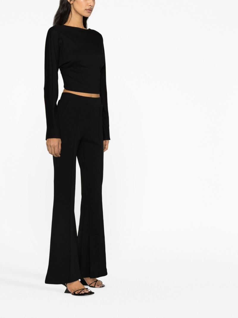 Black Flared Trousers