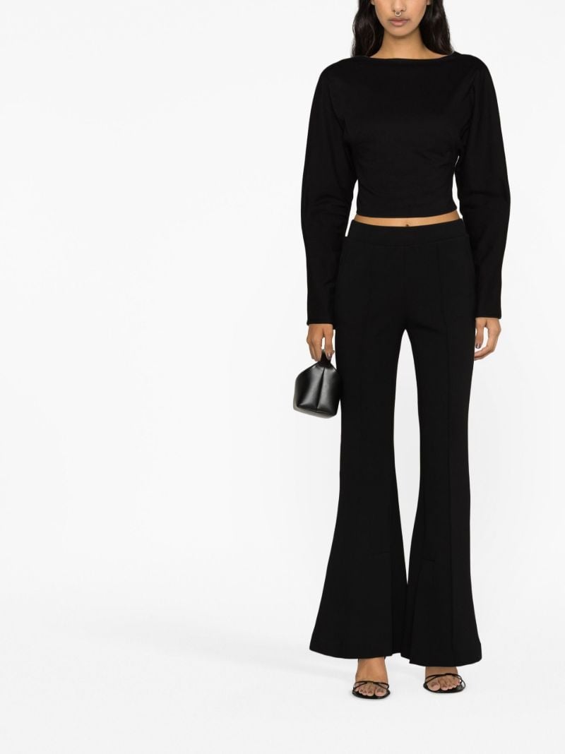 Black Flared Trousers