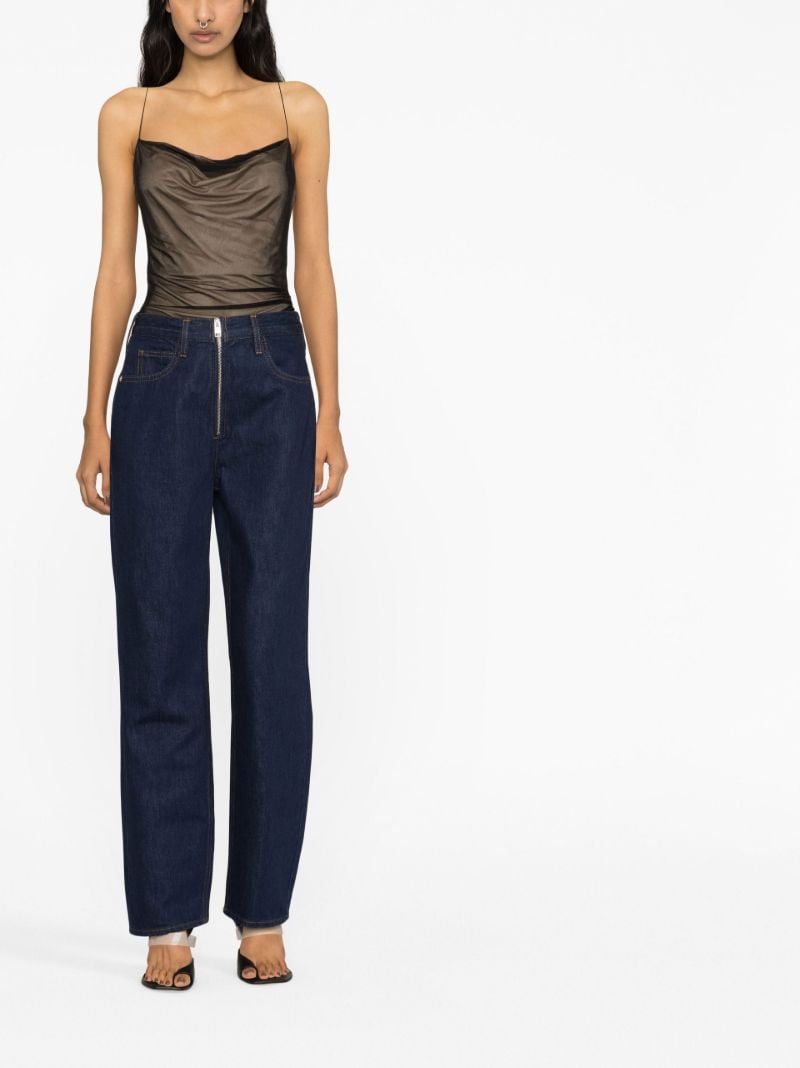 Blue Le High 'n' Tight Straight-leg Jeans