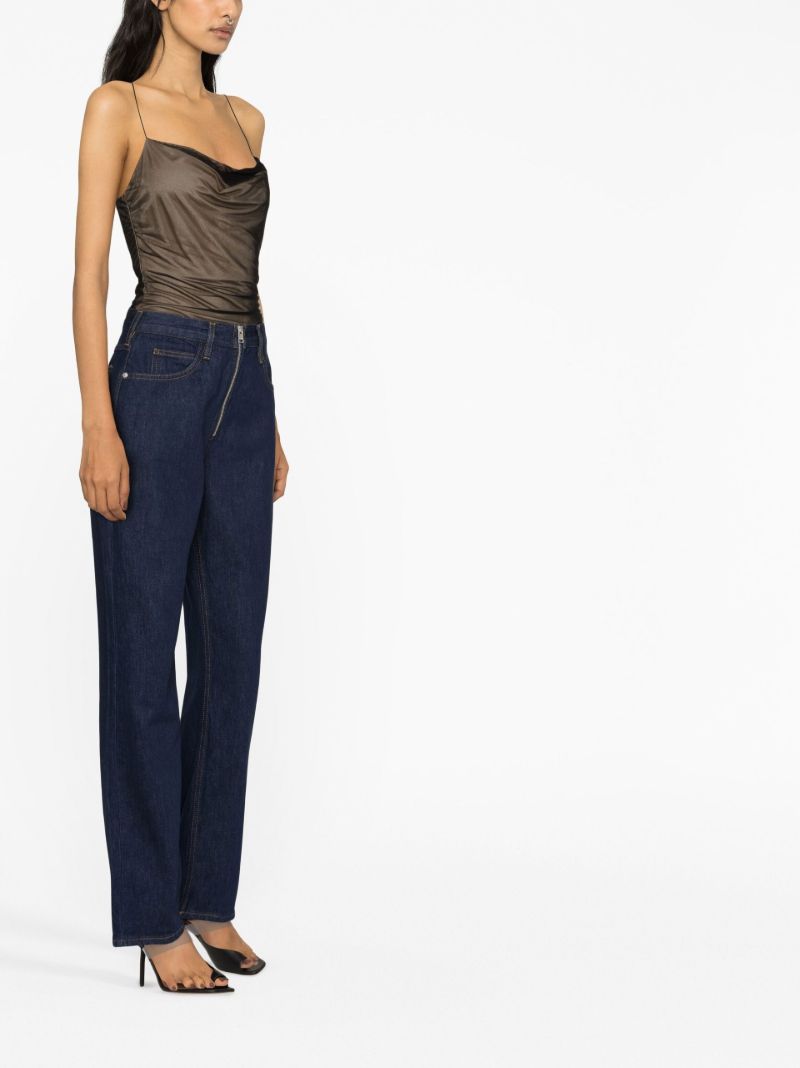 Blue Le High 'n' Tight Straight-leg Jeans