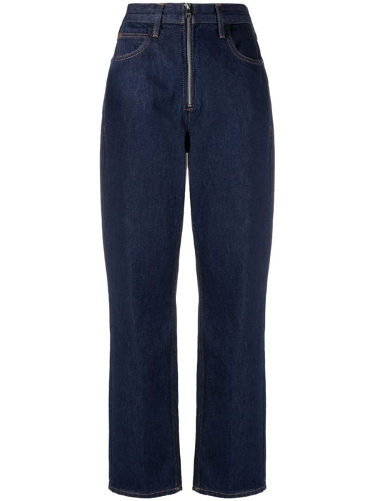 Blue Le High 'n' Tight Straight-leg Jeans