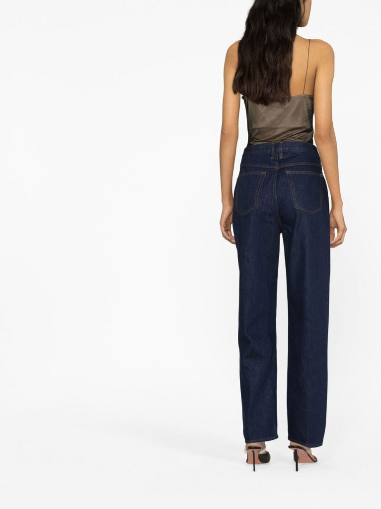 Blue Le High 'n' Tight Straight-leg Jeans