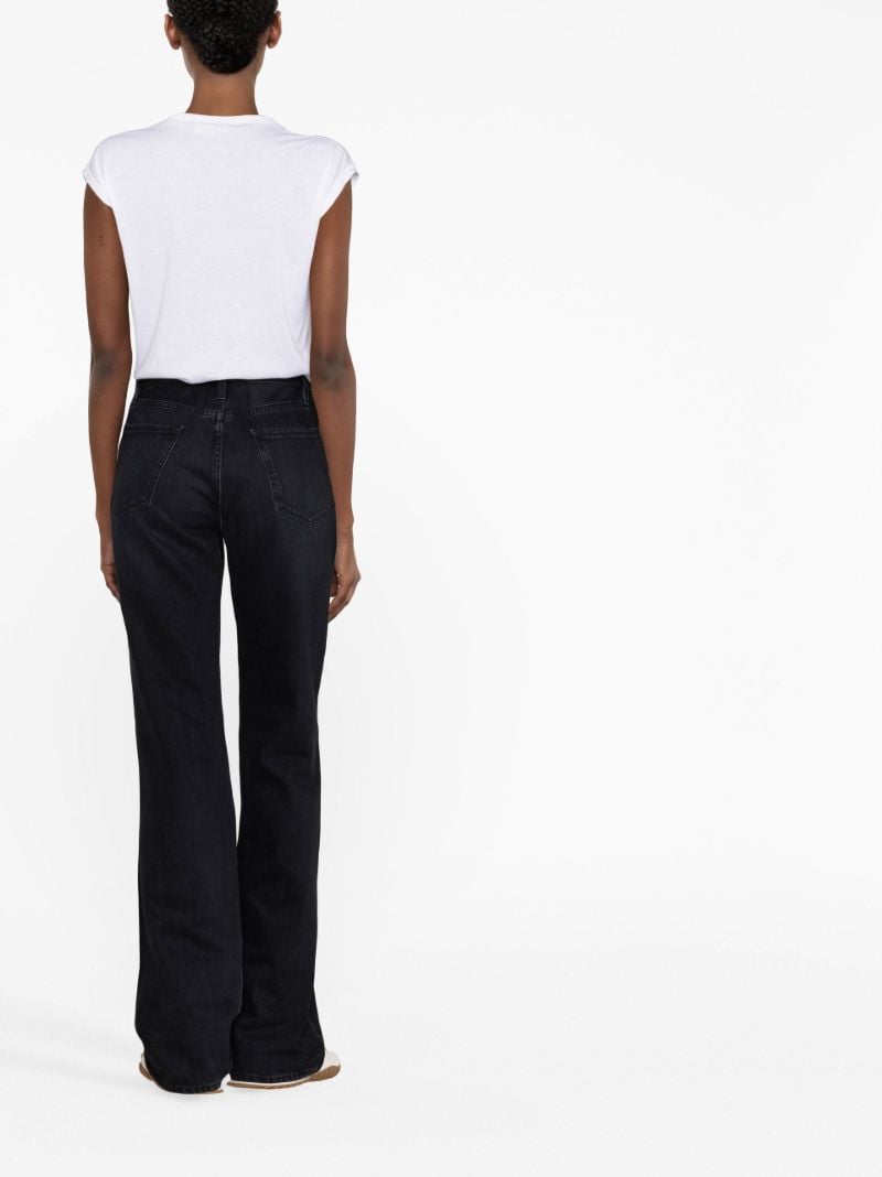 Black High Waist Flared Jeans