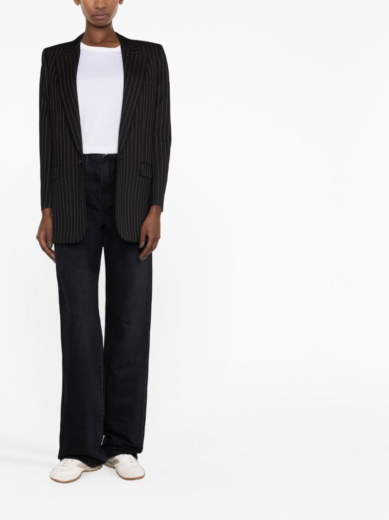 Black High Waist Flared Jeans