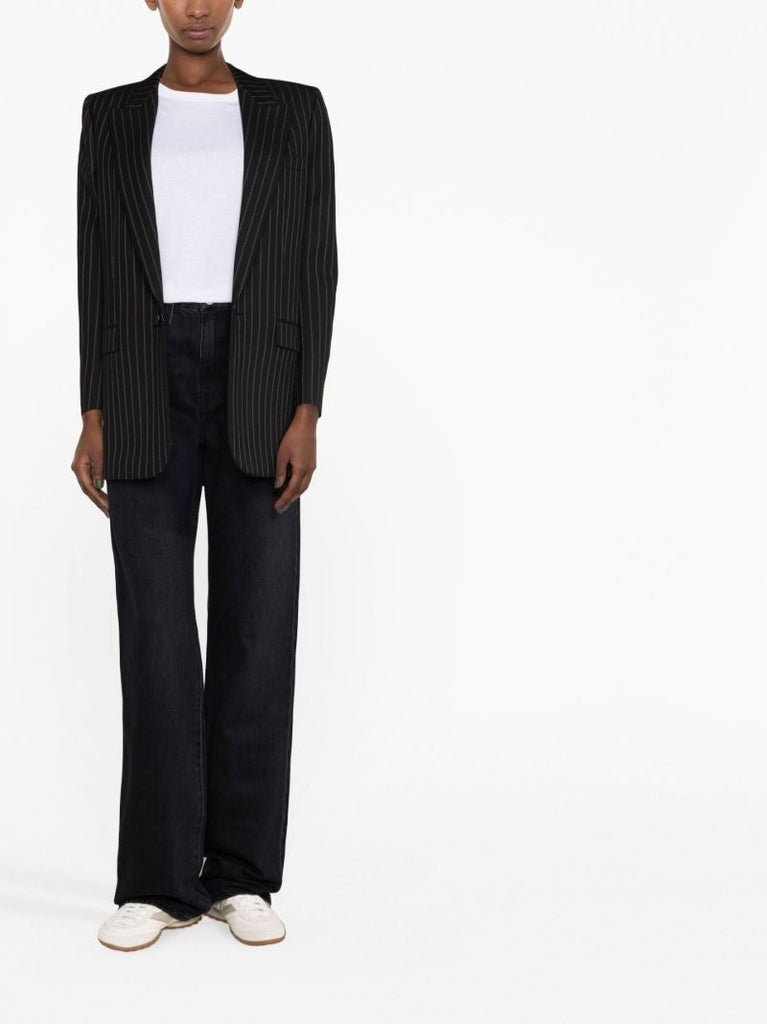 Black High Waist Flared Jeans