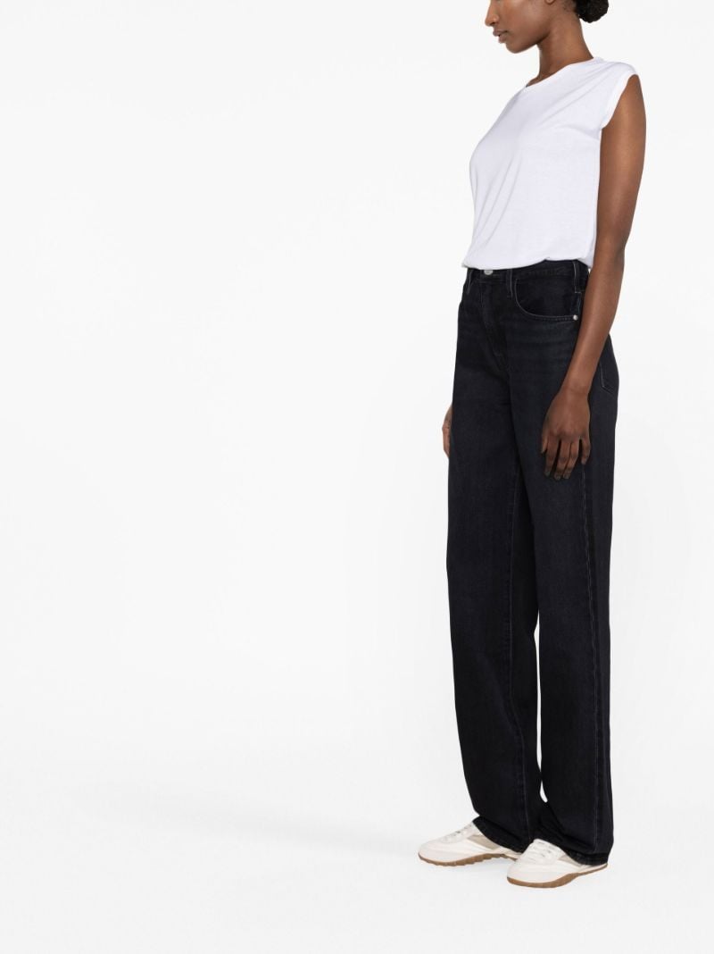Black High Waist Flared Jeans