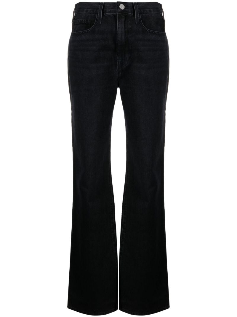 Black High Waist Flared Jeans