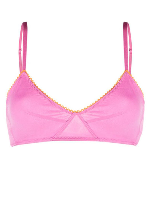 Pink Scallop-edge Bralette