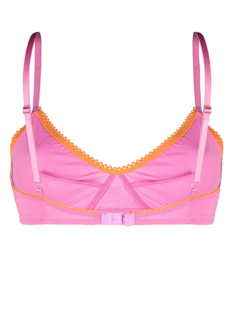 Pink Scallop-edge Bralette