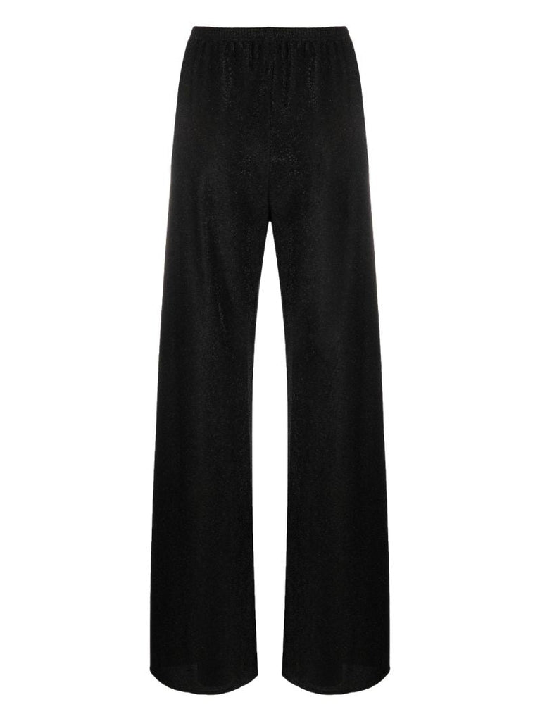 Black Straight-leg Pyjama Trousers