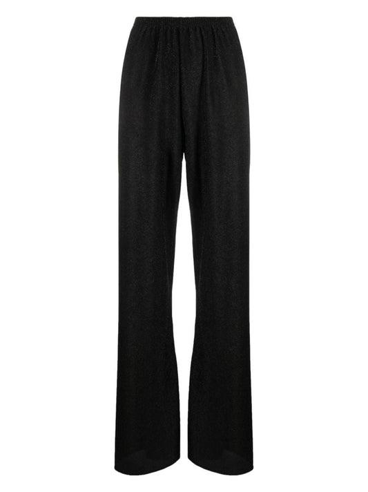 Black Straight-leg Pyjama Trousers