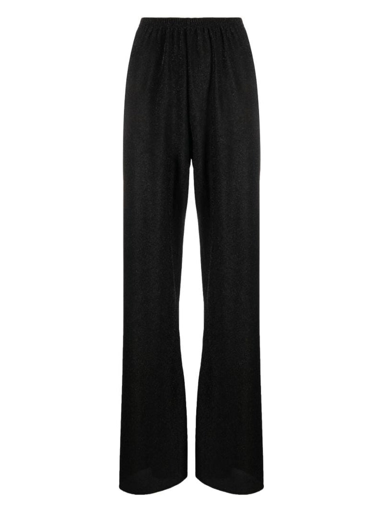 Black Straight-leg Pyjama Trousers