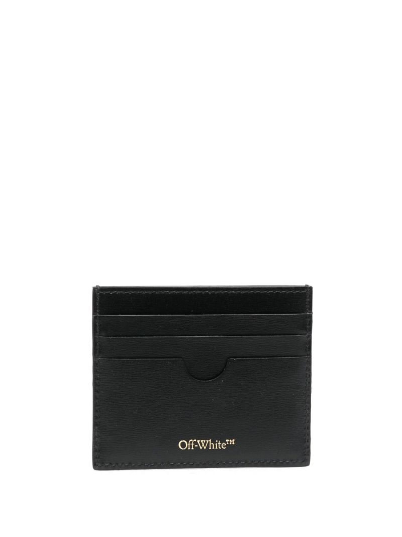 Black Quote Leather Card Holder