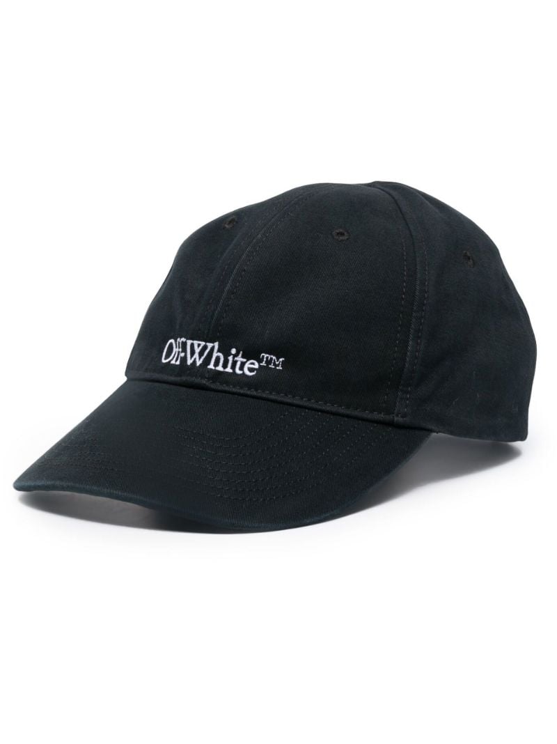 Black Logo Embroidered Baseball Cap