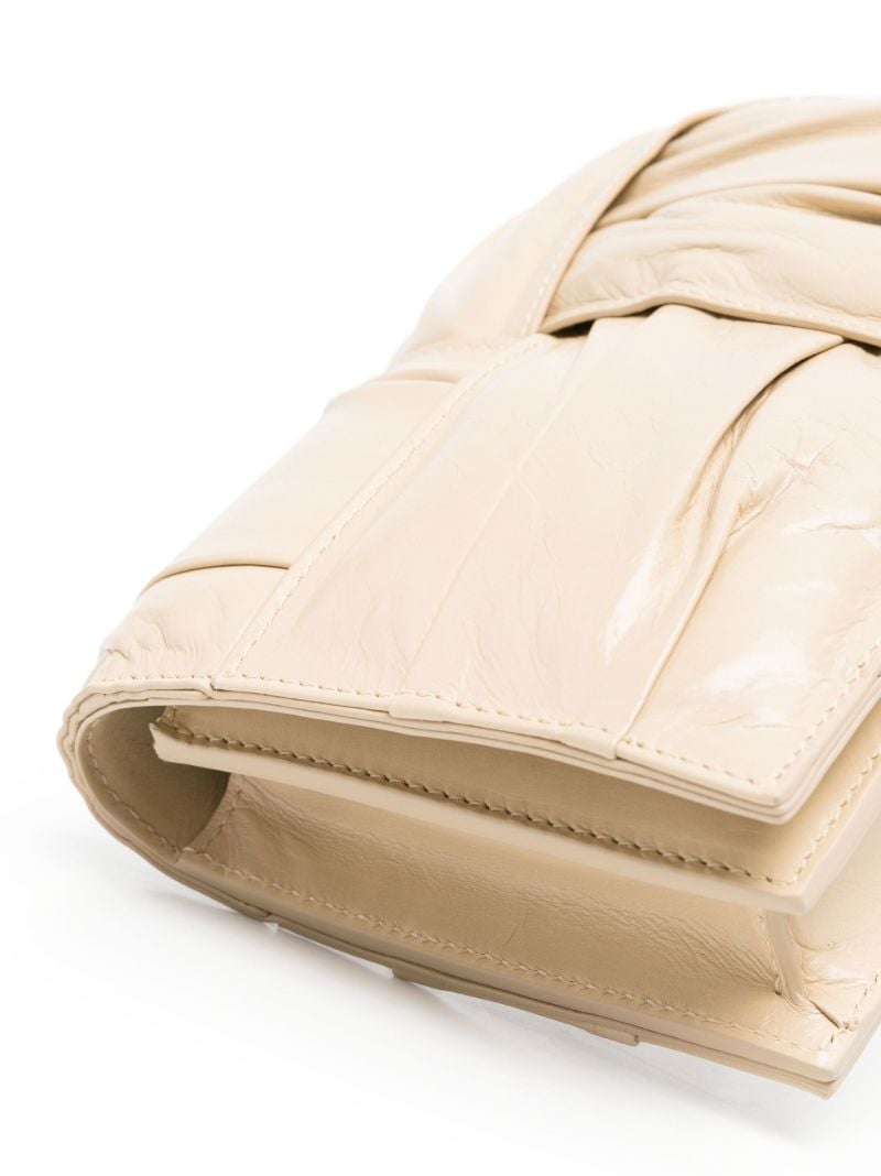 Beige Mini Cassette Cross Body Bag
