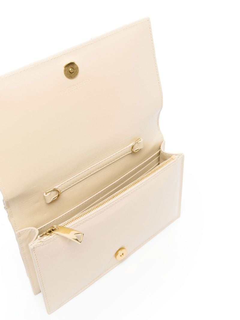 Beige Mini Cassette Cross Body Bag