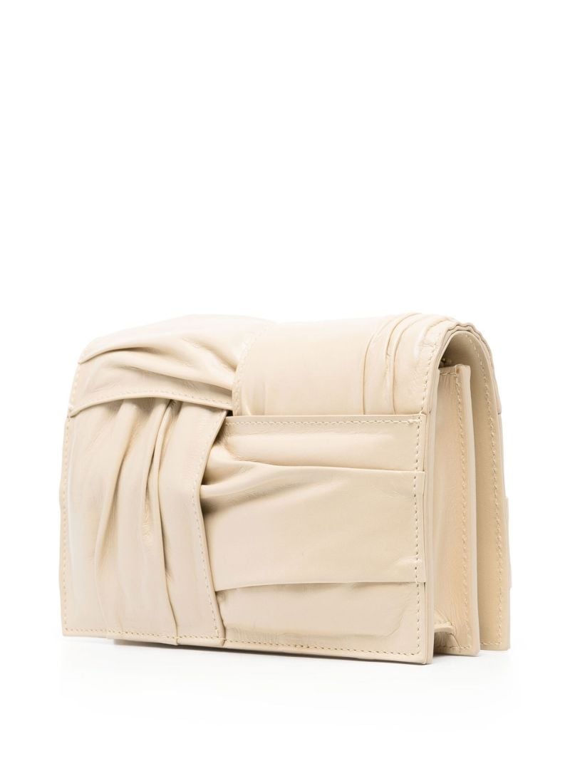 Beige Mini Cassette Cross Body Bag