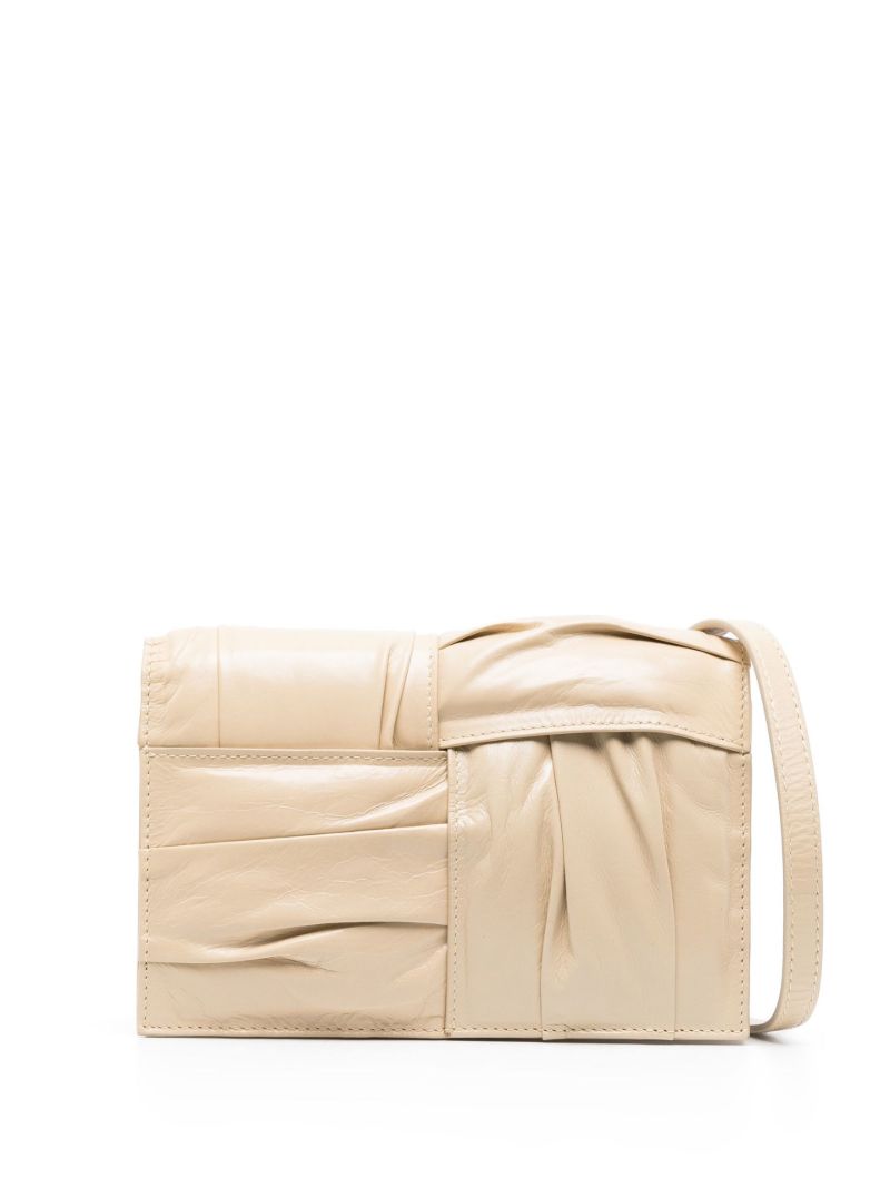 Beige Mini Cassette Cross Body Bag