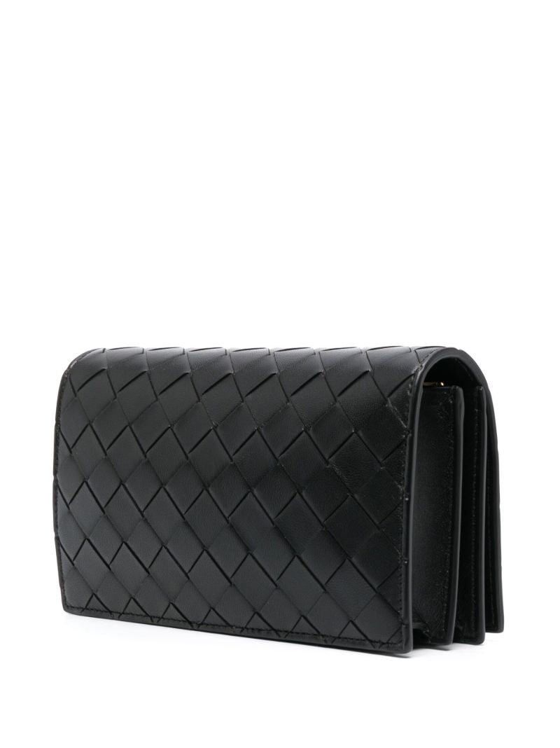 Black Intrecciato Mini Bag on Chain