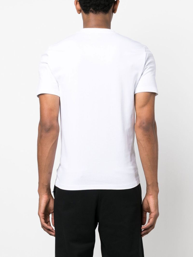 White Dqm Smile Logo Cotton T-shirt