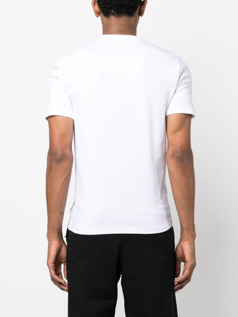 White Dqm Smile Logo Cotton T-shirt