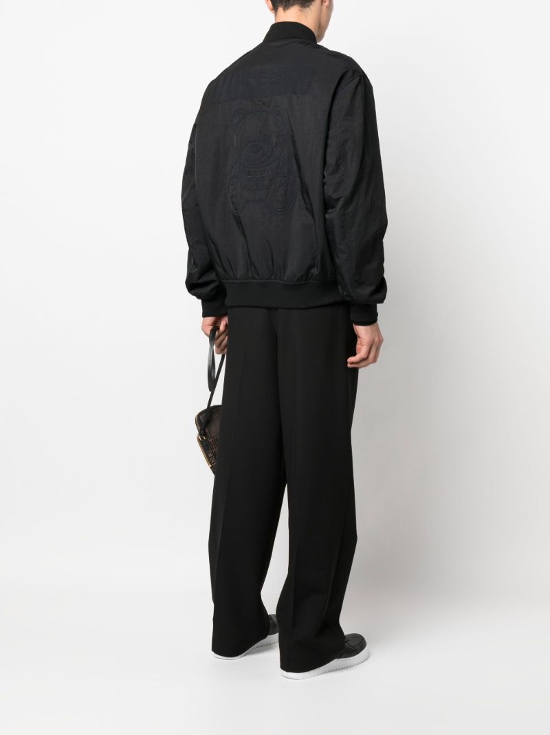 Black Teddy Bomber Jacket