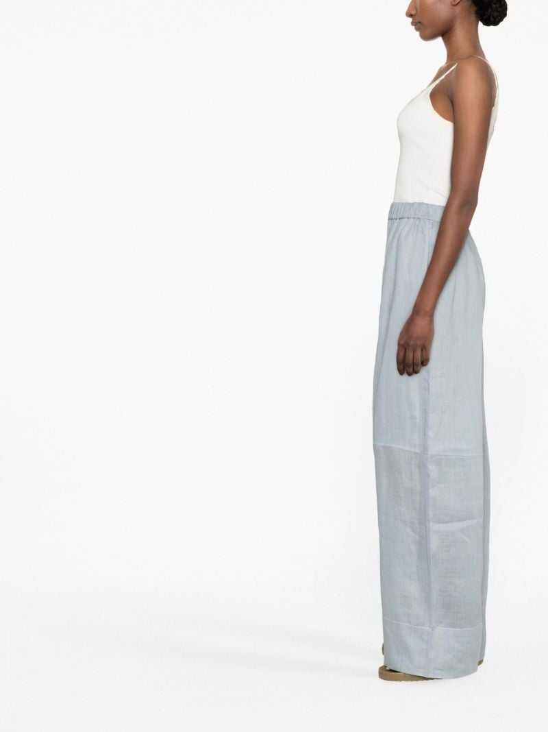 Blue Wide-leg Trousers